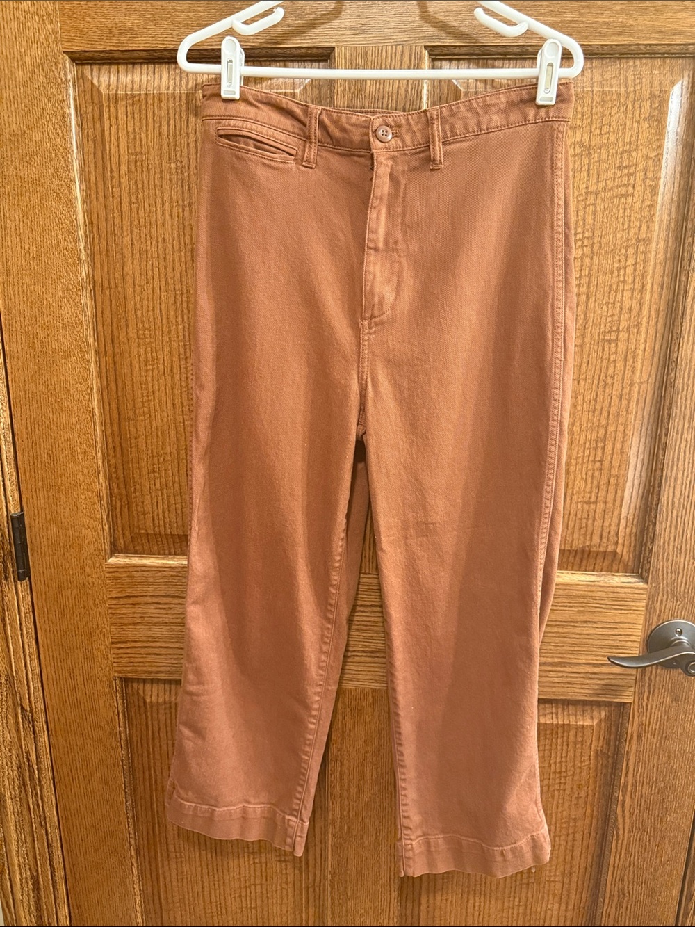 Quince Organic Cotton Wide-Leg Crop Pants 29